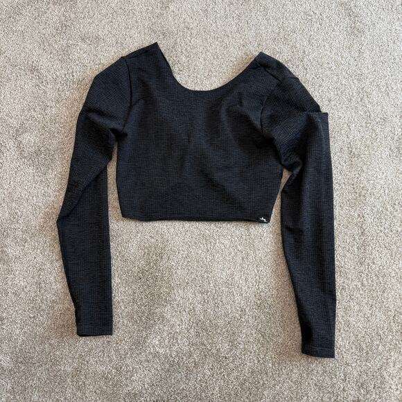 JoyLab XL cropped twist front textured active top TLS1 2244 - Picture 7 of 13